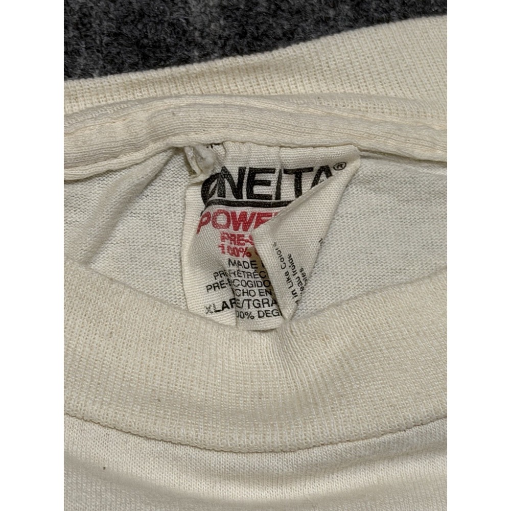 Vintage 90s James R. Weddell Yankton Dakota Sioux t-shirt Size XL Off White - Picture 5 of 6